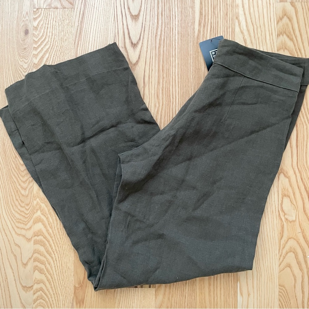 Natalie Busby Linen Good Days Pant, Olive